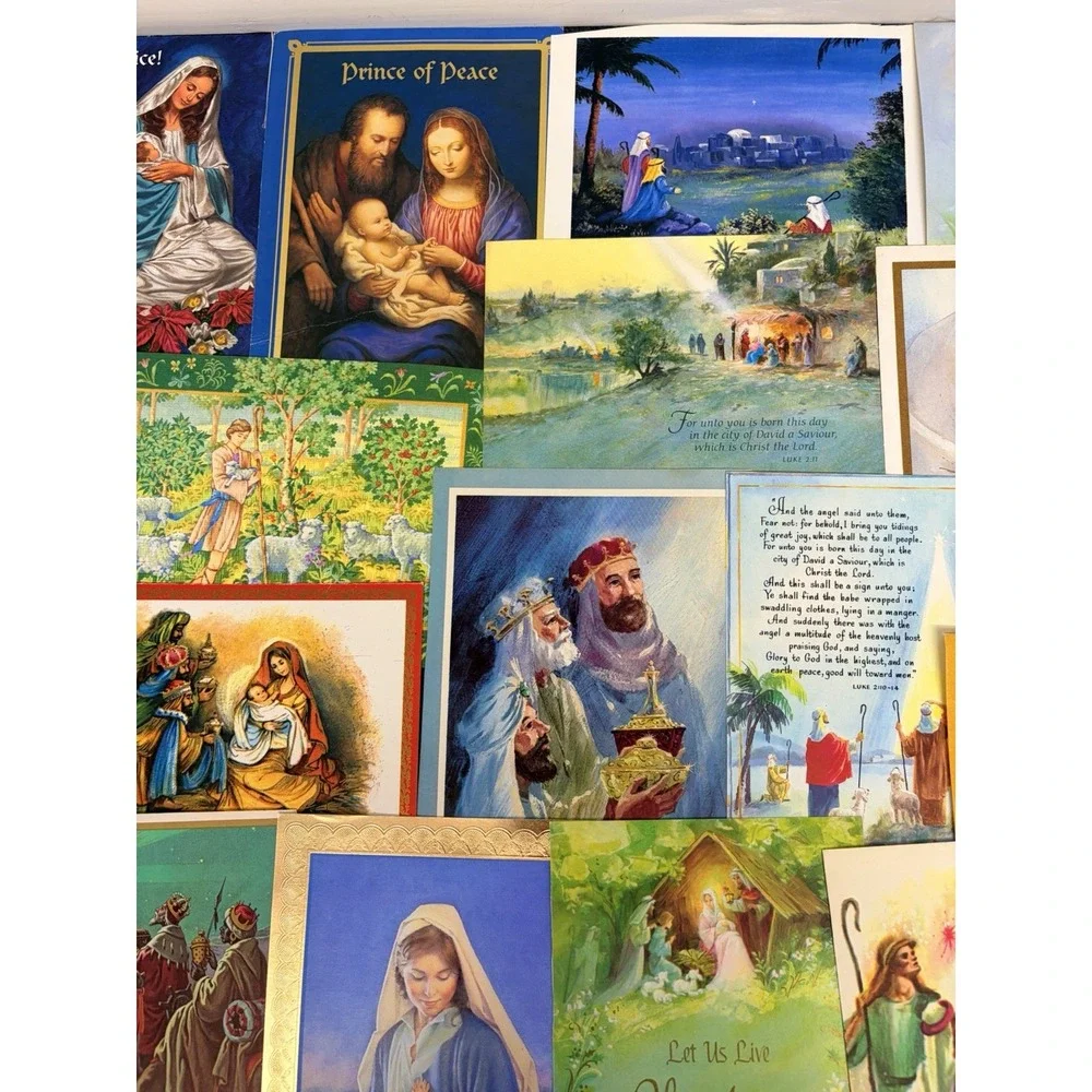 Vintage Christmas Cards Fronts ONLY for Scrapbooking Crafts Decoupage Lot of 50+